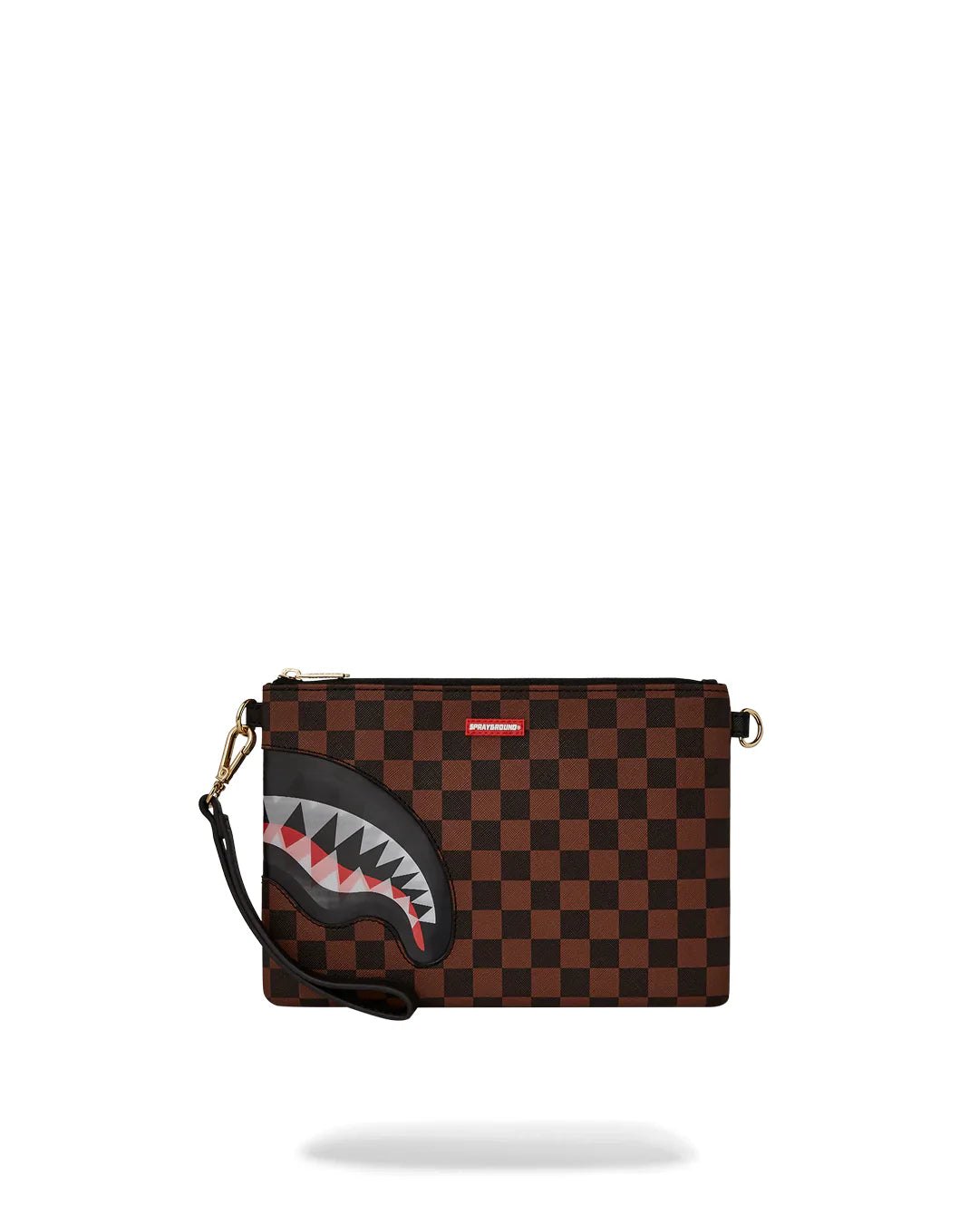 POCHETTE E BEAUTY SPRAYGROUND SHARKS IN PARIS LENTICULAR CHOMP CROSSOVER CLUTCH W/ SHOUDLER STRAP