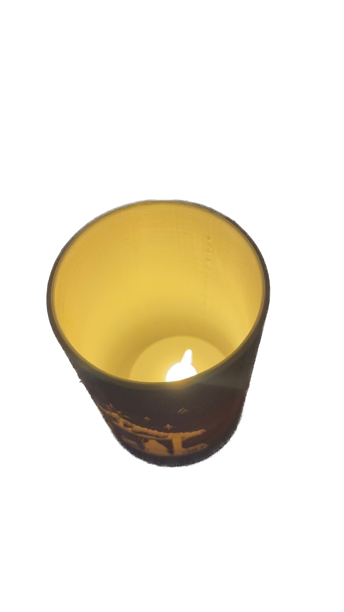 Bicchierini a tema Natalizio con candela Led