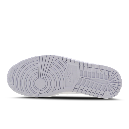Air Jordan 1 Mid,Tomaia in pelle, Battistrada in gomma piena Colore White/Bianco