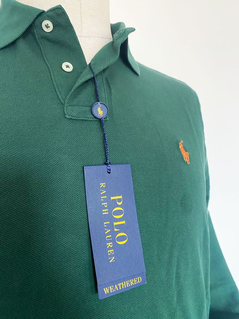 Custom Slim Fit Polo Uomo N/W Pine