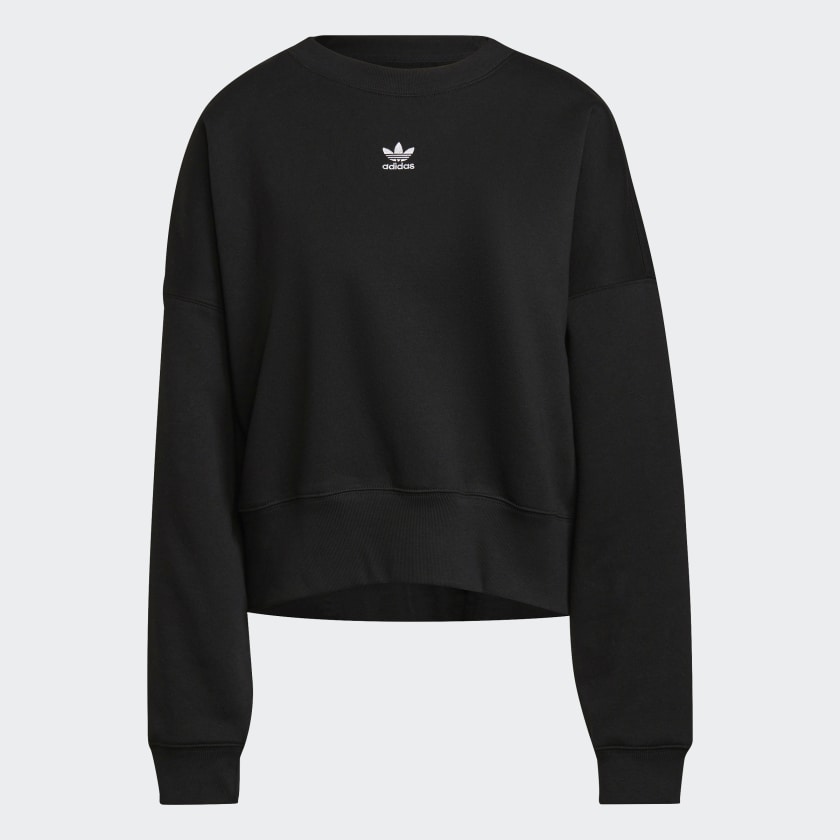 Felpa Adicolor Essentials Fleece Black/White