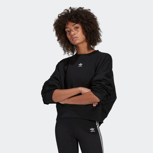 Felpa Adicolor Essentials Fleece Black/White