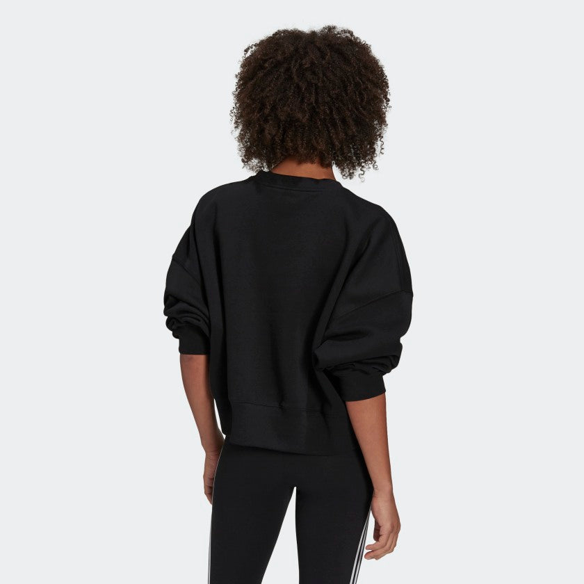 Felpa Adicolor Essentials Fleece Black/White