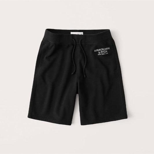 Shorts felpa Nero con scritta logo