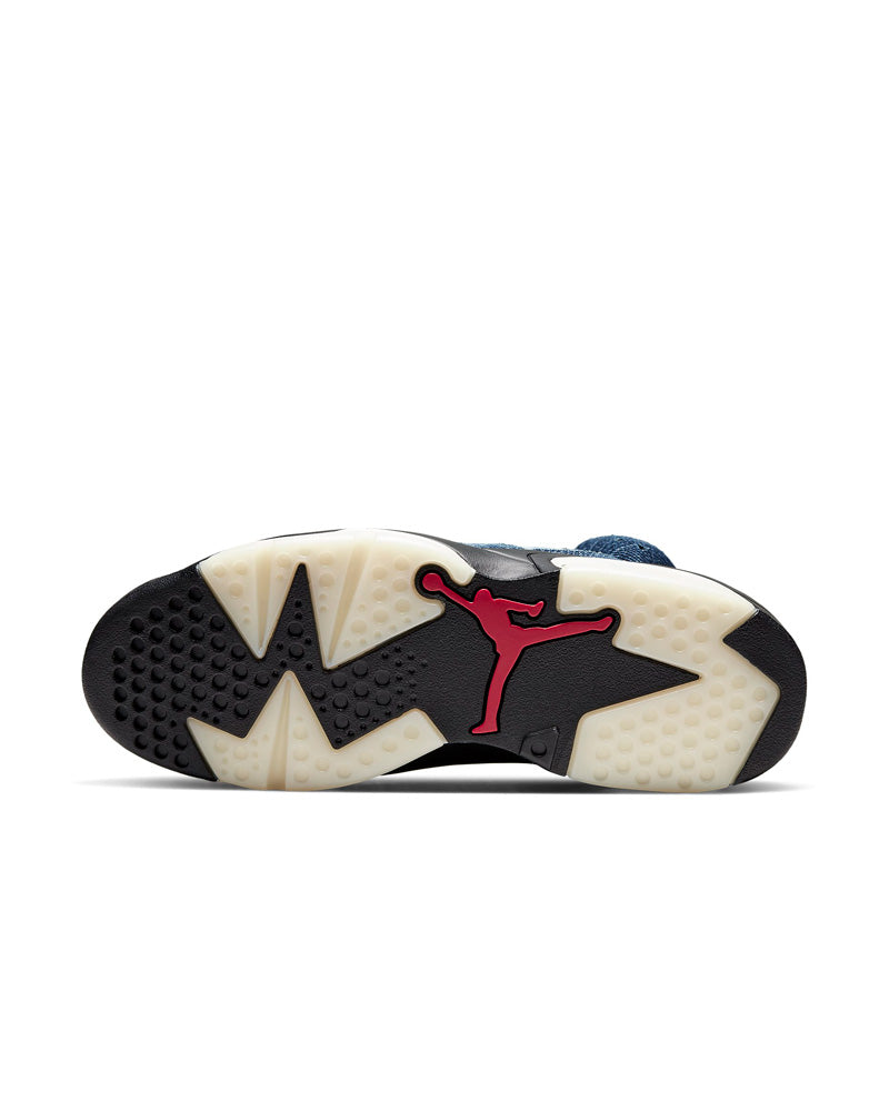 Air Jordan 6 Retro Scarpe Sneaker uomo Washed Denim/Black Sail