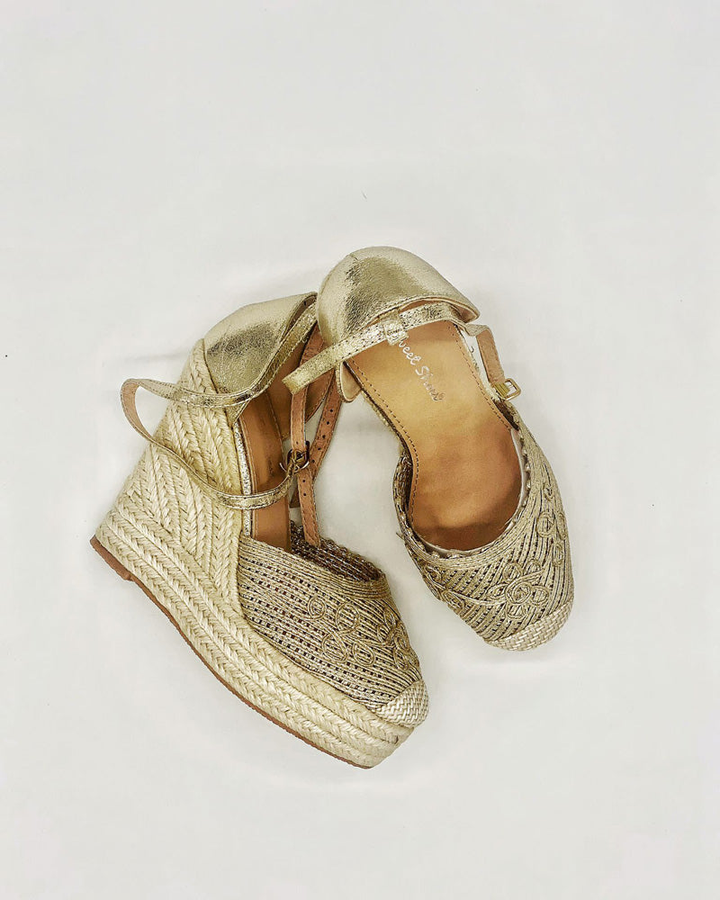Madrid Espadrillas Donna Gold