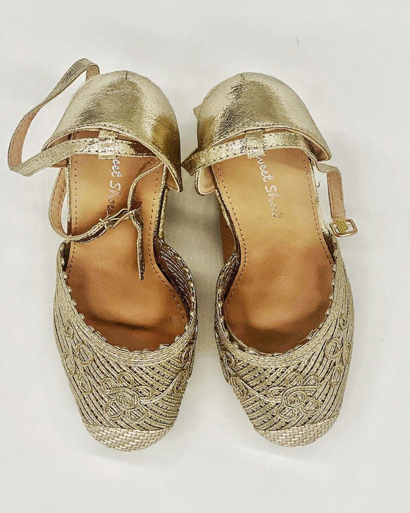 Madrid Espadrillas Donna Gold
