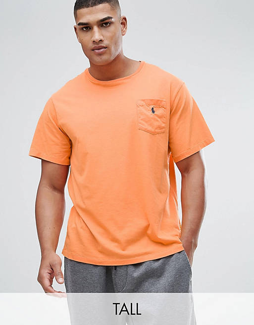 Custom Slim Fit Pocket T-Shirt Uomo Orange