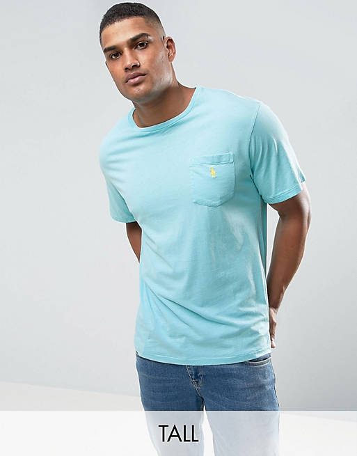 Custom Fit Pocket T-Shirt Uomo True Aqua